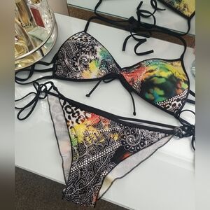 Body Glove Multicolor Bikini Set Sz M NWOT